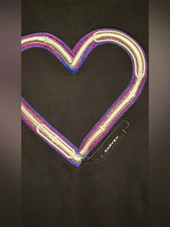 CARVEN Short Sleeve Heart Dress Size Medium EUC - Picture 7 of 15